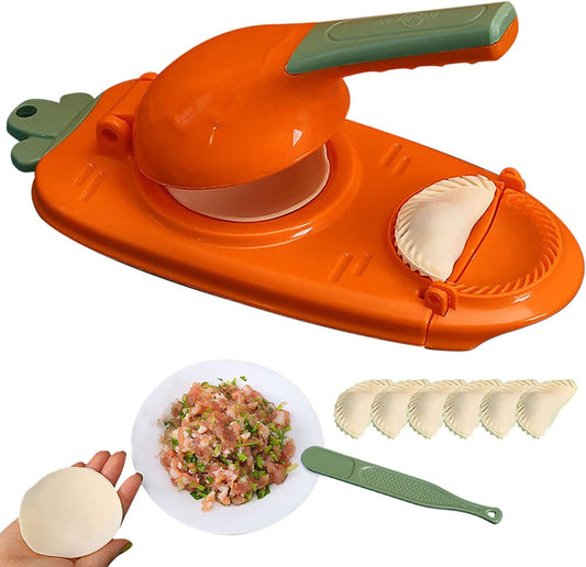 2-in-1 Manual Dough Press. Dumpling Empanada Pastries Maker.